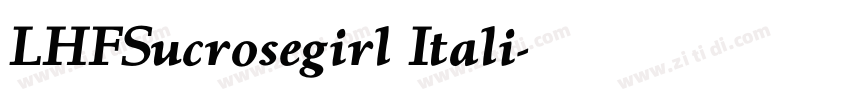 LHFSucrosegirl Itali字体转换